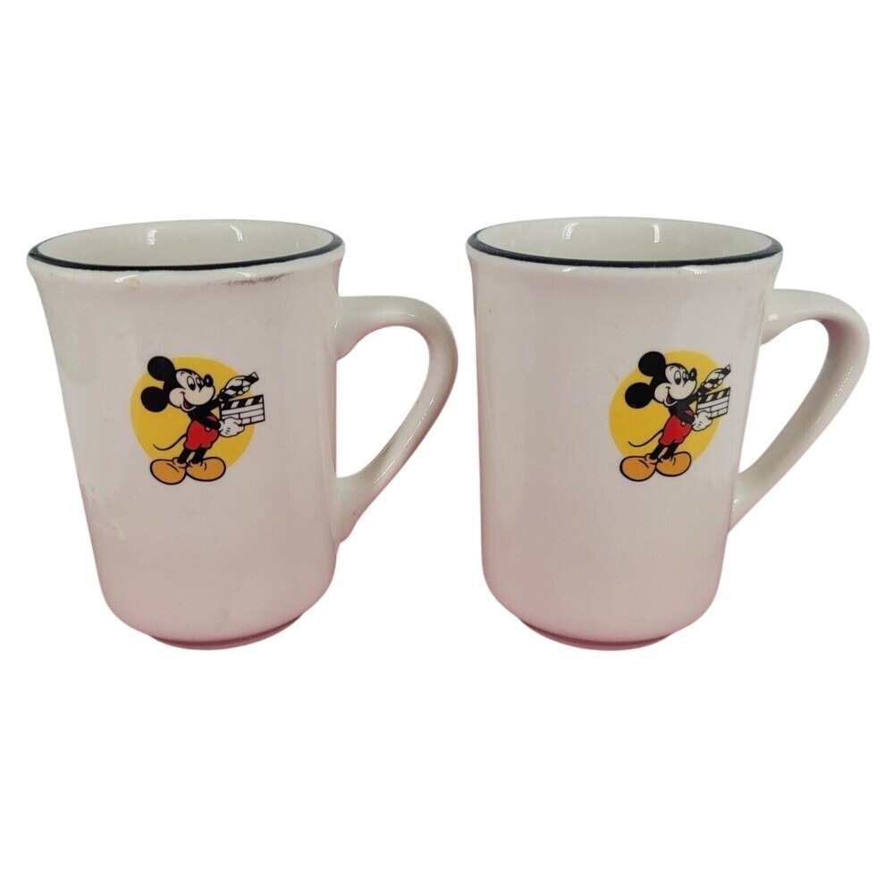 Disney Mickey Mouse Mug Film Reel Movie Classic Cartoon Character Coffee Cup Set